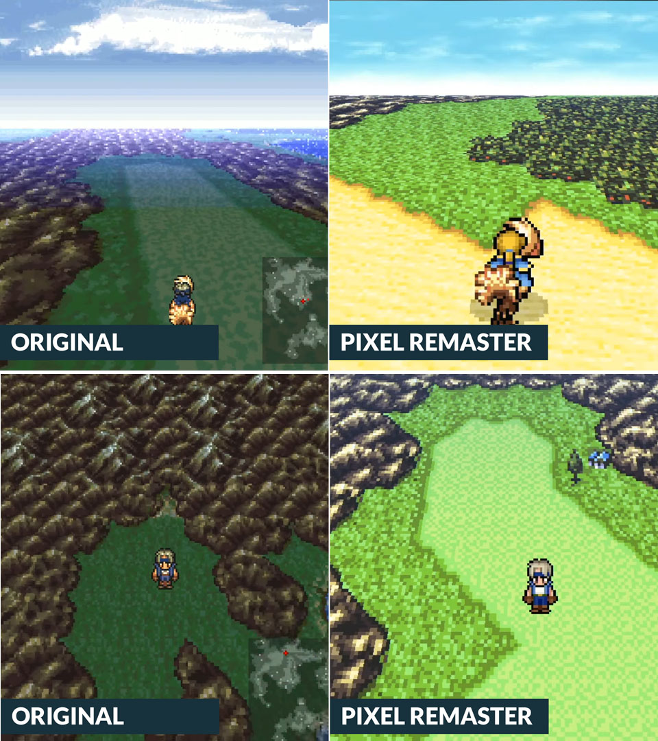 Final Fantasy 6 remaster-original comparaison